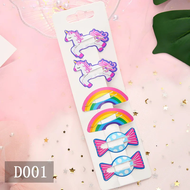 Hot Sale Girls Kawaii Cartoon Fruit BB Clip Snap Hair Clip Baby Hair Clips Pin Barrettes Accessories For Kids Girls